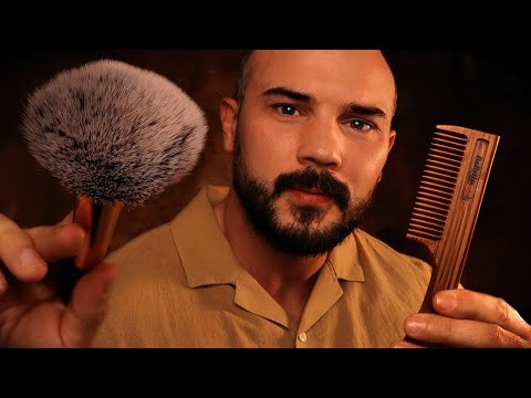 ASMR Gentle Face Treatment to Comfort You from the Dark | Personal Attention - Massage - Hair Play