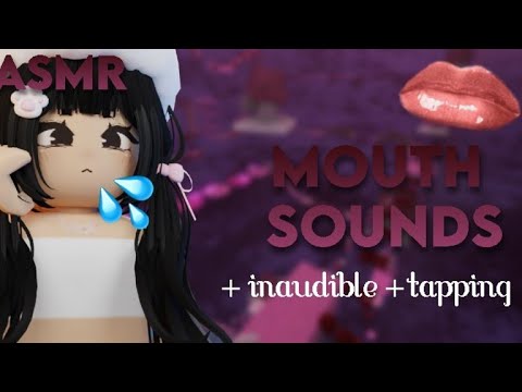 ROBLOX ASMR ☆  Relaxing mouth sounds, inaudible and tapping for sleep (NO ADS)