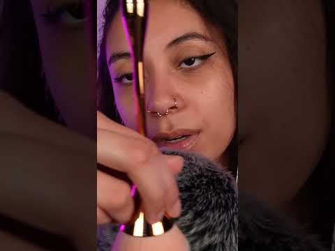 360° fluffy brain brushing 🧠 #asmr