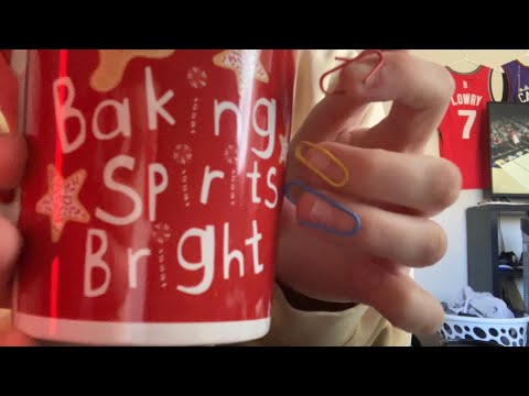 Lofi ASMR Paperclip Nails (camera touching, tapping, scratching)