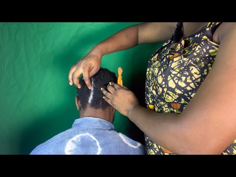 ASMR RELAXING SCALP CHECK AND SCALP TREATMENT