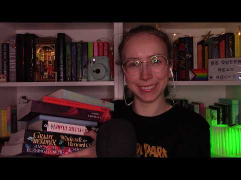 ASMR Monthly Reading Wrap Up 📚🦖 The 7 books I read in April (whispered book triggers)
