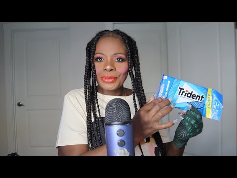 TRIDENT ORIGINAL FLAVOR ASMR CHEWING GUM SOUNDS