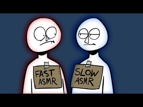 fast asmr vs slow asmr (animated)