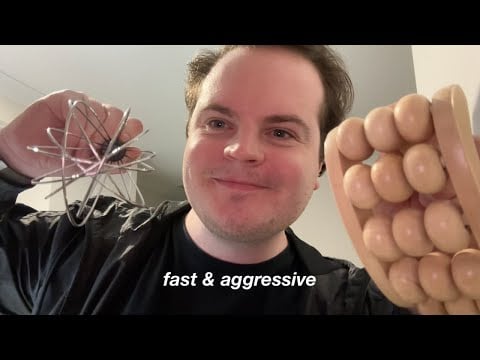 Fast & Aggressive ASMR Super Unpredictable Triggers (Hand Sounds, Tapping & Scratching) Part 2