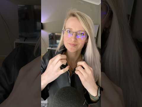 1 Minute of Leather Jacket ASMR #asmr #shorts #relax