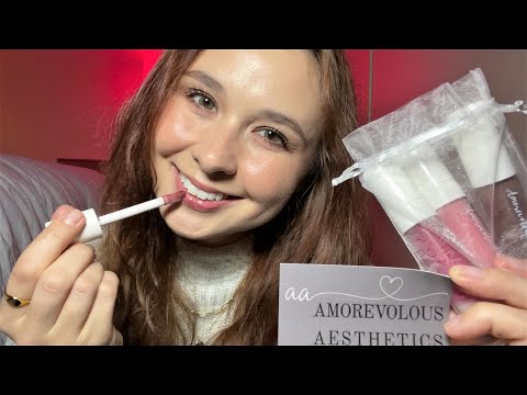 ASMR Trying on Lipgloss from Amorevolous Aesthetics (DiamondASMR) #ASMR