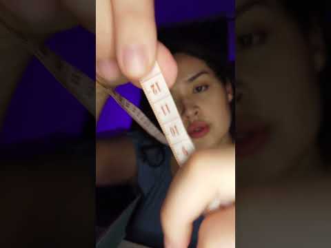 ASMR medindo sua tela com a trena #asmrmedindo #asmrtrena #fitametrica