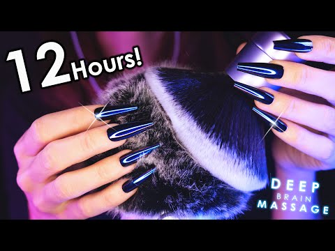 [12 Hours ASMR] Best Deep Brain Massage & Scratching for Sleep & Relax 😴 4k (No Talking)