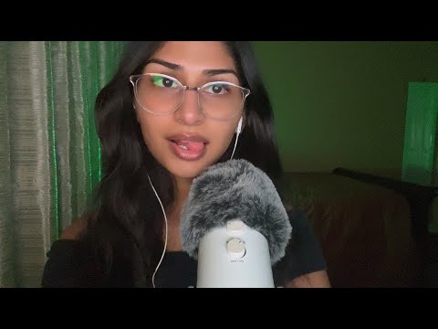 asmr close whispers & mic scratching | rambling on about random stuff