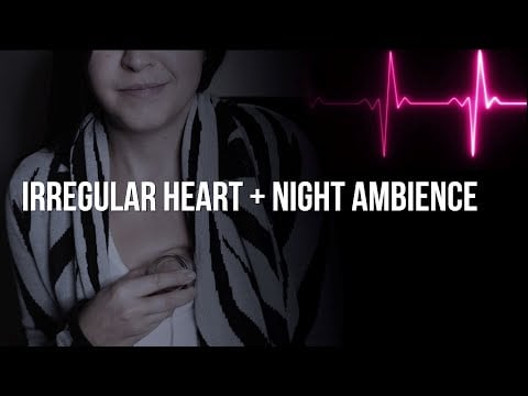 Happy Heartbeats With Night Ambience | Female Heartbeat ASMR