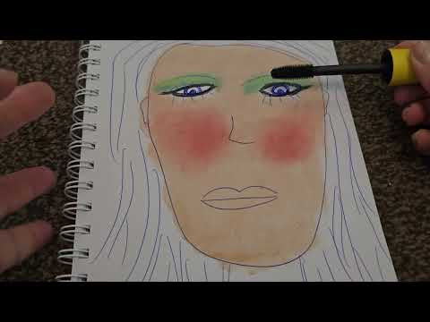 ASMR Whispered Paper Glam Make Up
