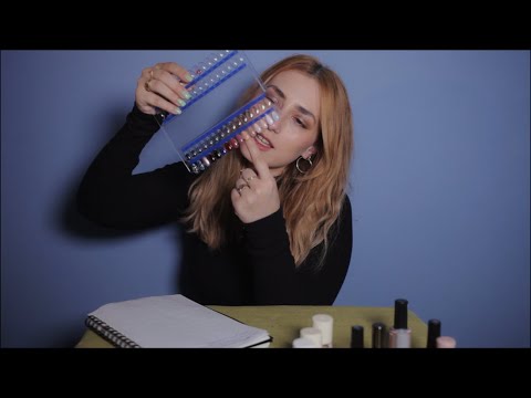 ASMR Nail-polish cataloguing 💅 ⚬ Whisper Ramble ⚬ Glass Bottles Tapping ⚬ Writing on Paper ⚬