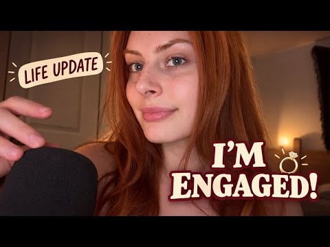 Whispering About My Engagement 💍 | ASMR Life Update Ramble and Hand Movements