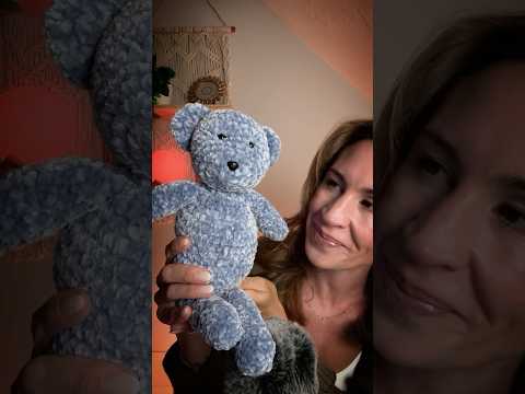 ASMR | 🧸 Crocheted Teddy Bear | Handmade Baby Gift 🎁