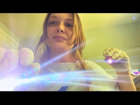 ASMR Fast & Aggressive Cranial Nerve Exam 💨 🔦 (chaotic)