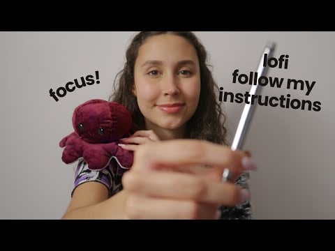 ASMR Slow Follow Instructions To Fall Asleep (Blink Slowly, Up-Close Hand Movements, Praise)