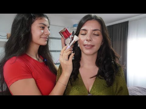 Relaxing Make Up Session & Hair Styling | Perfect for Christmas, Soft Spoken Real Person