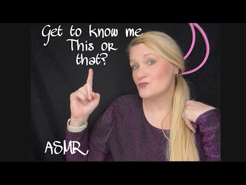 ASMR german • Entweder oder? ⚠️ Questions about me - get to know me • Real Talk Whispering