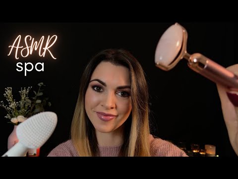 ASMR Spa | Relaxing Facial Treatment | Close Up Personal Attention (soft spoken)