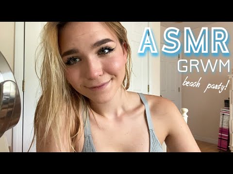 ASMR grwm :) for a beach party