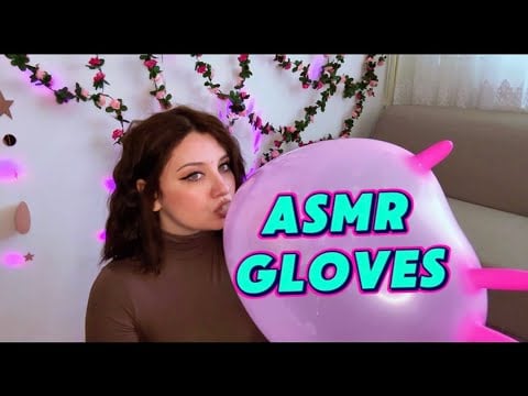 ASMR | Blow to Pop Gloves + Spit Painting