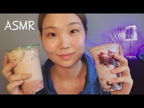ASMR 수다 +버블티 쫀득 사운드🍹(위스퍼링 tmi와 버블티 이팅)