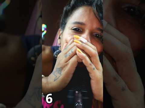 ASMR Sons de boca em objetos diferentes #shorts #asmr