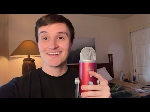 asmr NEW room tour + setup 🏠 (whispering, tapping, scratching)