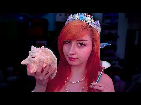 asmr mermaid princess spa day 🌊