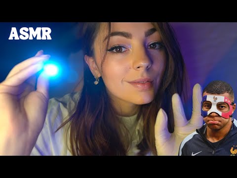 ♡ ASMR  - Médecin soigne ton nez cassé / Test odorat & vision ♡