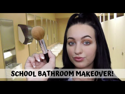 [ASMR] Popular Girl Does Your Makeup In School Bathroom RP