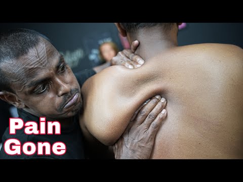 Best Pain Relief Massage For Subscriber | ASMR Treatment | Neck Cracking | Body Pain Relief ASMR
