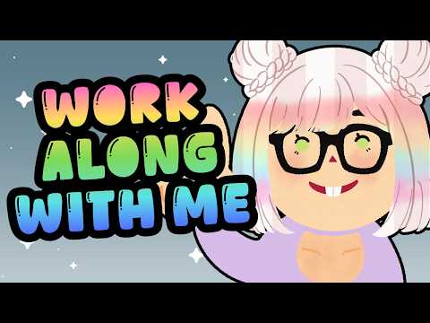 【ASMR(?)】morning co-working with me✨💙 relaxing typing and lofi🤓  *☆ productivity aid *☆ 【EN/日本語】