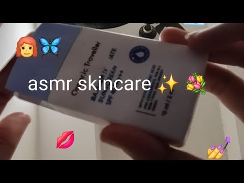Asmr skincare routine with sensitive mouthsounds ✨️