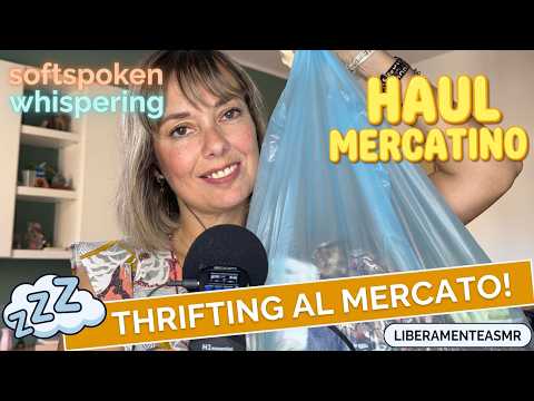 ASMR ITA Softspoken Whispering Haul ✨Thrifting autunnale???✨