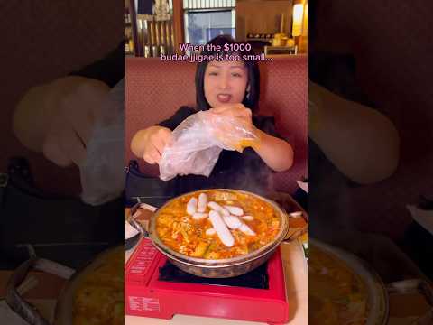 When the $1000 bud jjigae is too small... #viral #food #mukbang