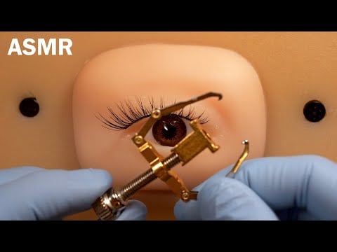 [ASMR] 女の子にしか分からない👧目から出る白い糸がコレ↑ (視力回復ロールプレイ, メイク)