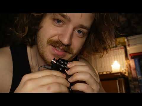 Tascam Focused ASMR | Soft, slow tapping and scratching, mic blowing and up close whispers