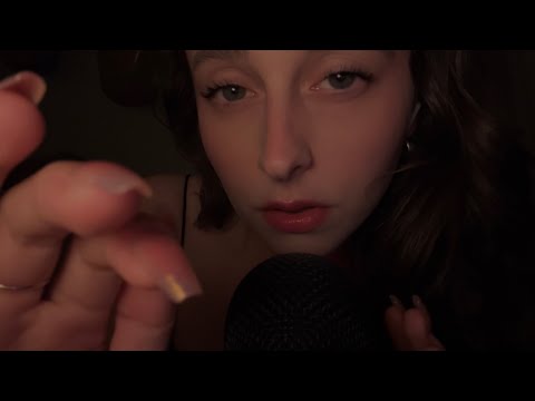 ASMR wet intense mouth sounds with close hand movements (no harsh sounds, I promise)
