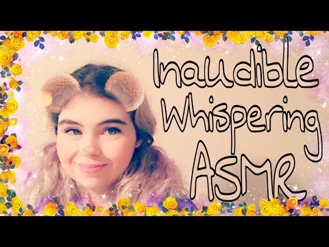 ASMR // Inaudible Whispering // Gum Chewing