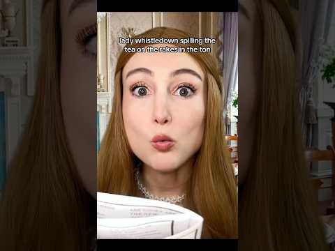 lady whistledown spilling the tea on the rakes of the ton #asmr #bridgerton