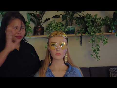 ASMR 🧢 Tie Your Scarf Differently🧣Earings Try-one, Fabric Sound, Adjustment, Hair Fixing, Finishing