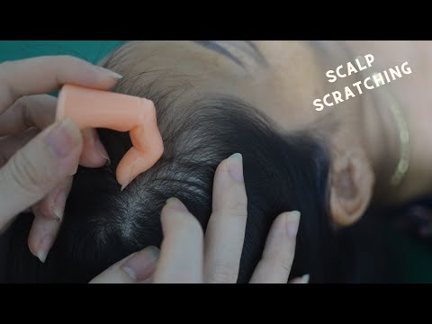 ASMR Nape Scratching Tingles, Real Person Hair Play, Hair Parting No Talking For Stress Relief
