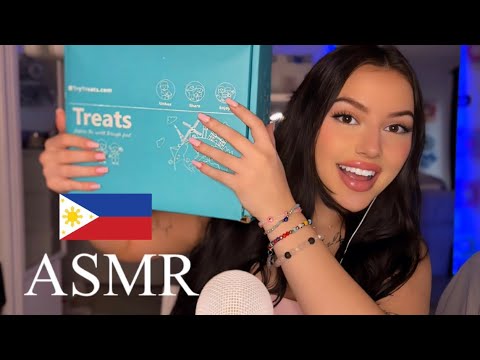 ASMR Trying Snacks From The Philippines 🇵🇭 TRYTREATS MUKBANG!  ￼#asmr #mukbang