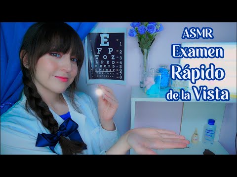 ⭐ASMR [Sub] Examen de la Vista Rápido en Español (Susurros, Triggers con luz)