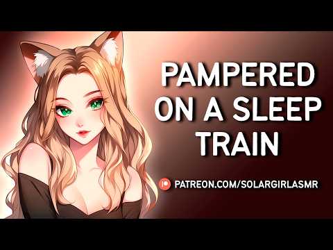 Gentle Kitsune Pampers You on a Sleep Train | Massage | Lap Pillow | Tails Blanket | ASMR Sleep Aid