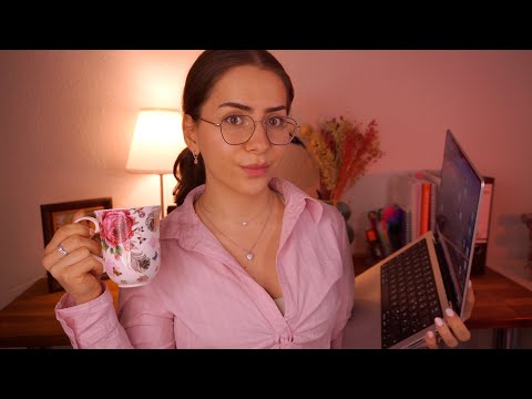 Office Lady ASMR 📋 Flüstern, Formulare & Tastaturgeräusche (Roleplay)