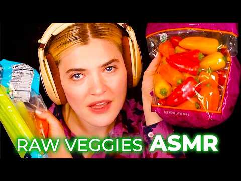 ASMR Eating Raw Vegetables 🥕 EXTREMELY Crunchy Sounds, Satisfying & Relaxing