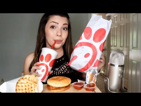 ASMR - Chick-Fil-A Mukbang | Rambling | Eating Sounds